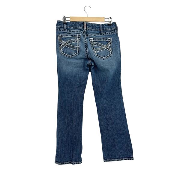 Ariat FR Work Pant Embellished Pocket Mid rise Bootcut Jeans 29S - Picture 2 of 6